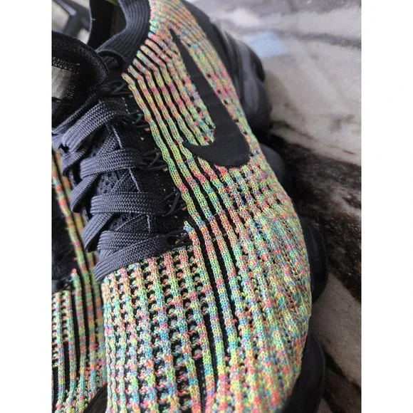 Nike Air VaporMax Flyknit 3 Multi-Color Running Athletic Gym Training Size 9.5